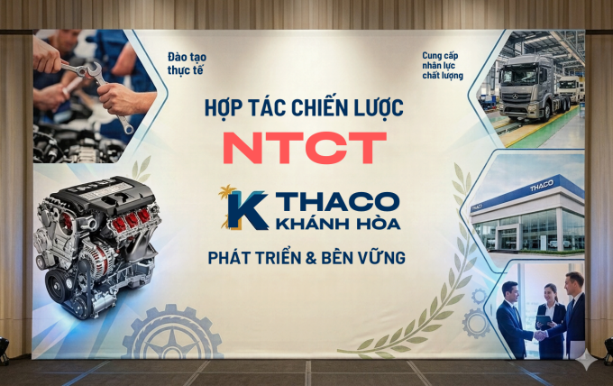 GIẢNG VIÊN KHOA CƠ KHÍ THAM GIA BAN GIÁM KHẢO HỘI THI TƯ VẤN DỊCH VỤ & KỸ THUẬT VIÊN Ô TÔ TẠI THACO AUTO KHÁNH HÒA